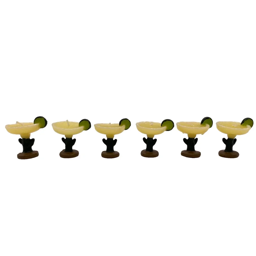 Vintage 2002 Wilton Margarita Glasses Candles Cake Toppers Celebration/Party